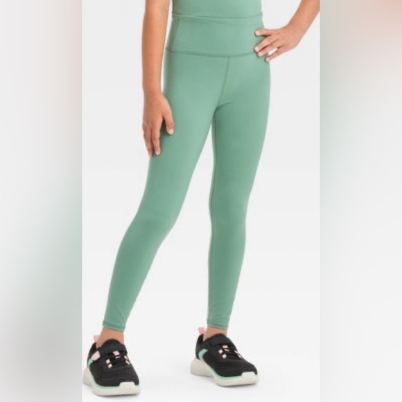 All in motion Girls 10-12 mint leggings - Picture 1 of 5